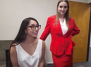 Office Threesome with Laney Grey and Madison Wilde