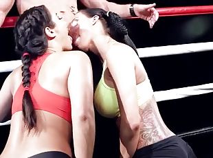 Female athletes boxers fucking in the ring
