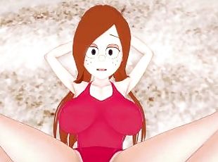 Wendy Corduroy Gives You a Footjob At The Beach! Gravity Falls Feet...