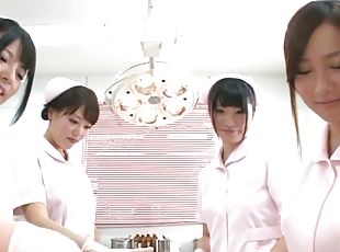 Horny Japanese Nurses Gets Oiled In A Hot And Hardcore Group Sex