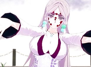KUMO ONI DEMON SLAYER GETS CATCHES HERSELF IN HER WEBS AND FUCKED B...