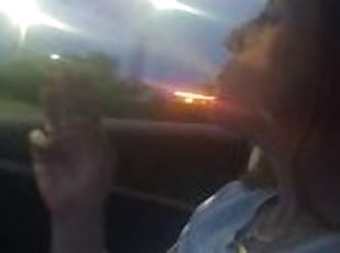 Pretty Milf Smoking Cigarettes In Car (What brand of cigarettes doe...