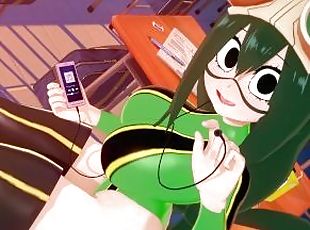 DEKU AND TSUYU ASUI FUCK BETWEEN SCHOOL HOURS WITHOUT BEING SEEN - ...