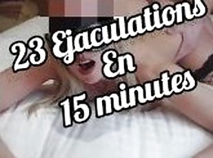 Compilation d'ejaculations - je prends du sperme dans tous les trou...