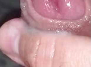 amateur, gay, regordeta-chubby, doble, corrida, a-solas, polla