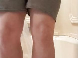 pisser, amateur, gay, culotte, fétiche, solo