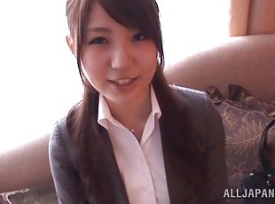 Asian sweeet chick Yuuka Tachibana gets screwed hardcore in the office