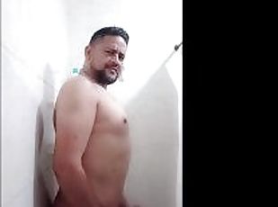 banyo-yapma, baba, mastürbasyon-masturbation, yaşlı, kamu, amatör, olgun, üstüneyüzüne-boşalma, ibne, mastürbasyon