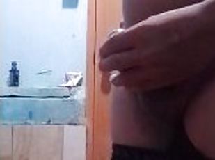 asiático, masturbación, amateur, maduro, polla-enorme, paja, bragas, a-solas, filipino, polla