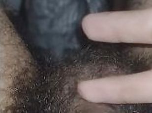 so there was hair from my leg in dick Head and CUM on my cock From ...