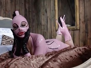 Kinky fetish model Latex Lucy in pink