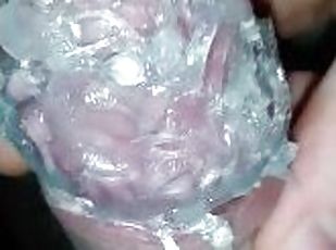 Head Covered in Hot Silicone — Orgasm Denial Ended Up Blowing Insid...