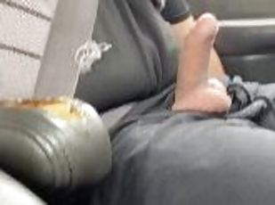 masturbation, public, amateur, énorme-bite, gay, branlette, voiture, secousses, solo, exhibitionniste