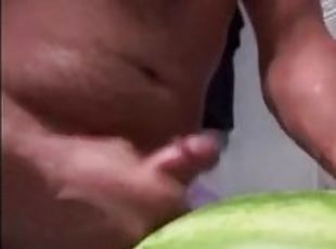 Fucking a watermelon CLIP in SLOW MOTION