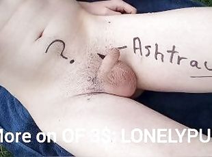 onani, udendørs, offentlig, amatør, bøsse, ung-18, fetish, solo, rygende, blotter