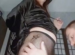 Tgirl domme is sucked and sucks teasingly