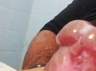 masturbación, amateur, maduro, gay, paja, corrida, a-solas, leche, polla