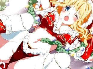 Blonde horny stepsister gives me gifts in Christmas anime hentai un...