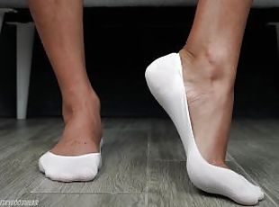 esclave, pieds, européenne, euro, fétiche, solo, branlette-avec-les-pieds, blanc, domination, géant