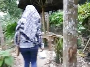 awam, amateur, menghisap-zakar, perempuan-besar-and-gemuk, kaki, hutan-jungle