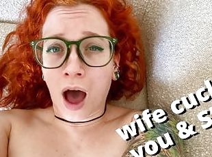 cucked: wife humiliates you while cumming on big futa cock - full v...