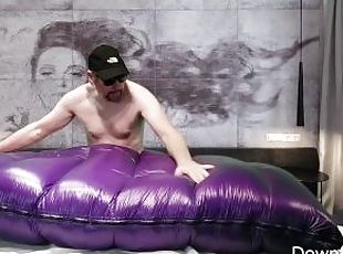 Humping Custom Made Overfilled Comforter - This Thing Was Amazing!!!