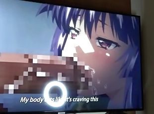 EP 34 - Watching Hentai JAPANESE TEEN Swallowing Cum And PISSING PA...