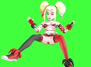 3D Cartoon Anal Gape Prolapse Harley Quinn DC Gwen Big Tits Tennyso...