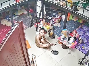 asian, amateur, perempuan-jelita, cam, voyeur, cina, tersembunyi