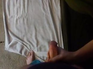 amatør, cumshot, handjob, pov