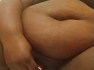 orgasmo, esguincho, amador, ébona, brinquedo, bbw, sozinho