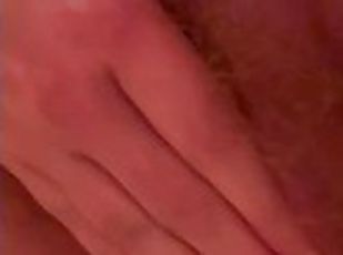 Hairy n wet pussy pisses then orgasms