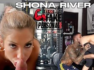 FAKE PERSONAL TRAINER PT.3 SHONA RIVER getting FUCKED by her person...