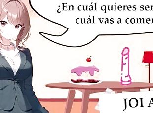 JOI anal hentai en español. El dilema de la polla y la tarta. Video...