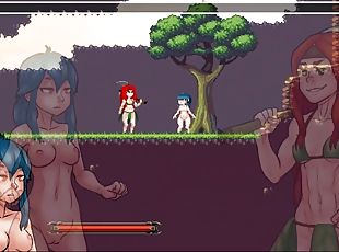 Naylas Castle PornPlay Hentai game Ep.5 Threesome with dark elves i...