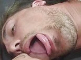 pappa, extrem, gigantisk, avsugning, cumshot, gigantisk-kuk, gay, deepthroat, pov, sprut