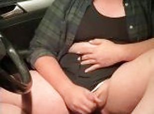 Curvy Trans Angel Janice Renee stroke her fat girlcock on camera wh...