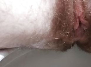 clito, pisser, amateur, toilette, fétiche, solo