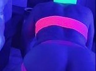 I dress up in neon like a little slut and fuck myself with dildos a...