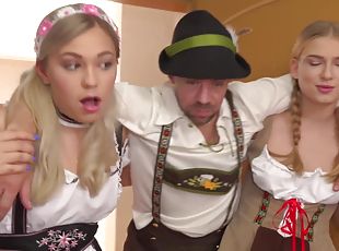 Oktoberfest Threesome Adventure with 2 Busty Blondes - Selvaggia