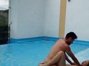 papá, cuatro-patas, mayor, público, amateur, babes, latino, piscina, vieja, pequeñita