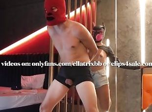 This cuckold went to cum in Mistress Ellatrix's hot ass and got fuc...