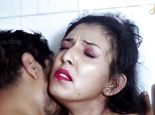 Sexy Saali 2024 – Hindi Uncut Short Film – wet shower sex with busty brunette wife