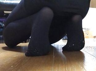 asiatique, collants, amateur, jouet, japonais, black, fétiche, solo