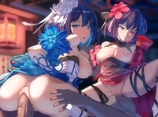 transsexual, chupanços, japonesa, sexo-em-grupo, anime, hentai