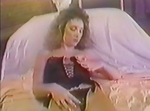Retro video with a blonde riding a dick and getting facialed