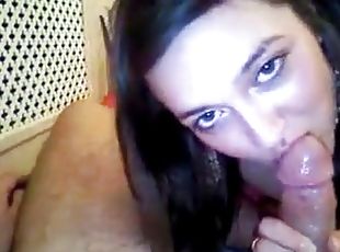 Horny girlfriend fucked on webcam