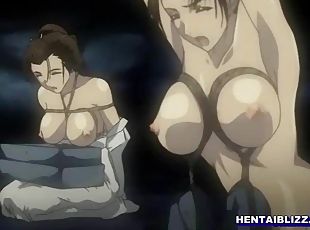 Bondage Japanese hentai gets shoved wetpussy and hard fucked
