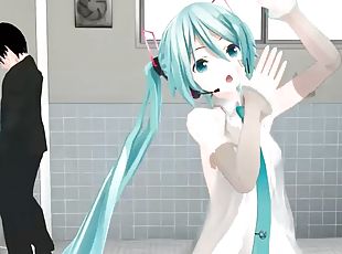 Mmd r-18 bathroom dancing with miku