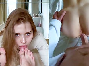 doggy, skolejente, amatør, blowjob, tenåring, hardcore, massasje, føtter, pov, ung-18